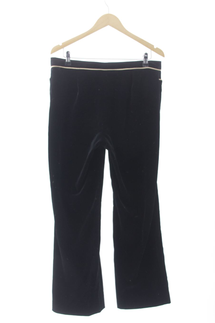 Pantalon Burberry de la taille 46, de couleur noir de velours