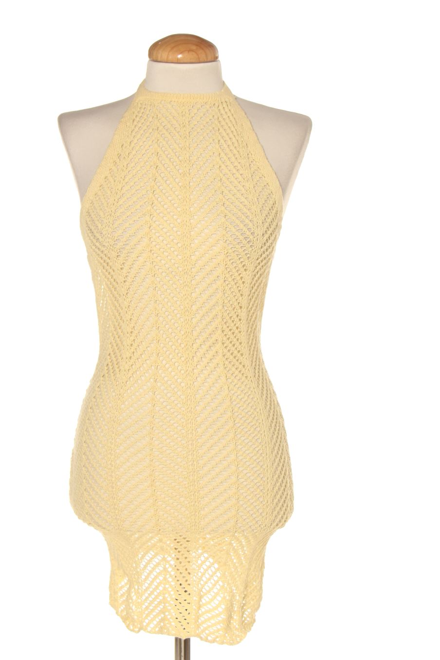 Vestido casual de PRETTYLITTLETHING de la talla XS, de color amarillo