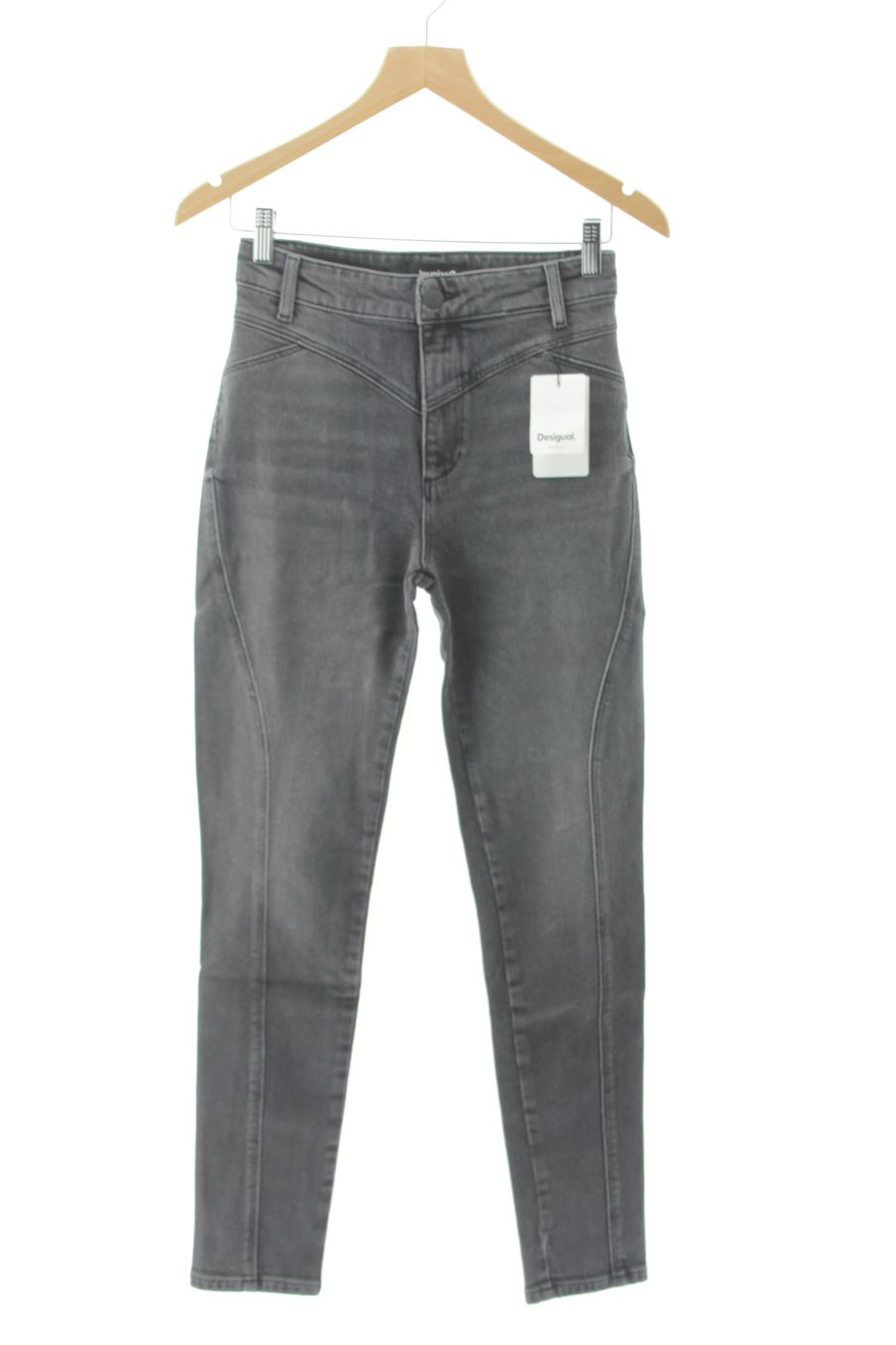 Jeans de Desigual de la talla 38, de color grigio