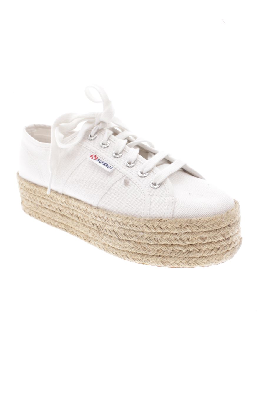 Plataformas de Superga de la talla 38, de color blanco de