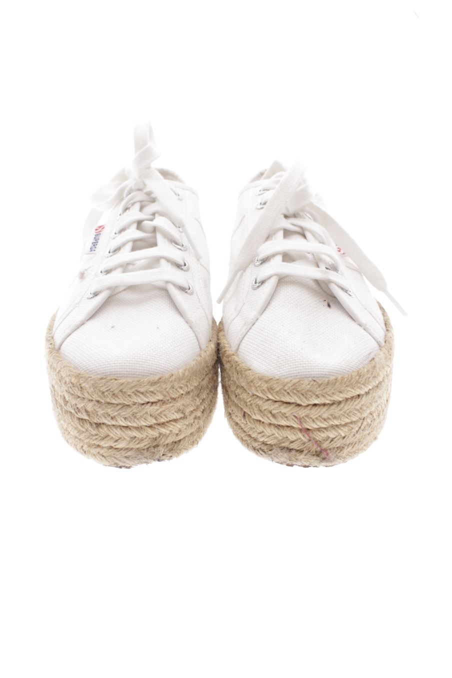 Plataformas de Superga de la talla 38, de color blanco de