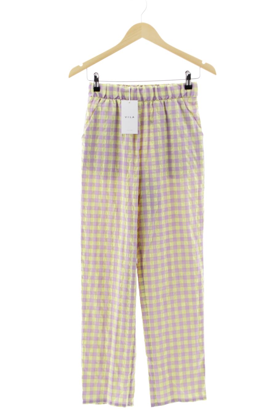 Pantalón Casual de Vila de la talla S, de color cuadros