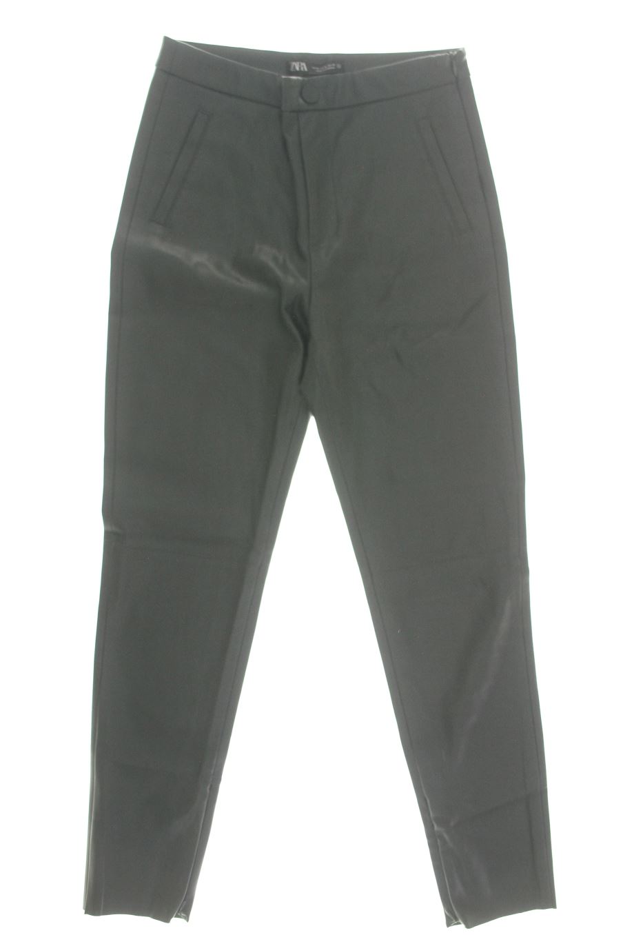 Pantalon Zara de la taille M, de couleur vert de synthétique