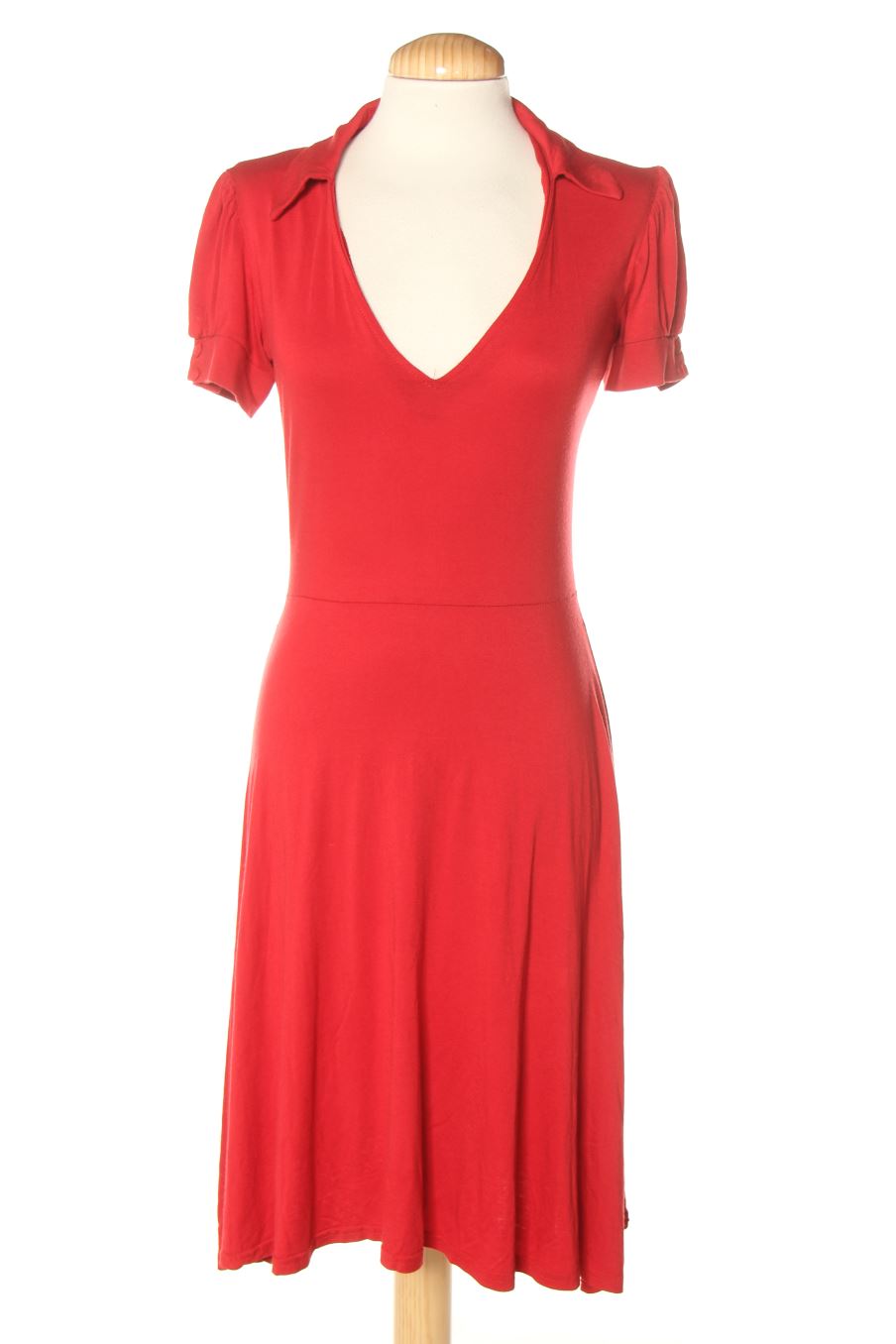 Robe casual Etam de la taille 36 de couleur rouge