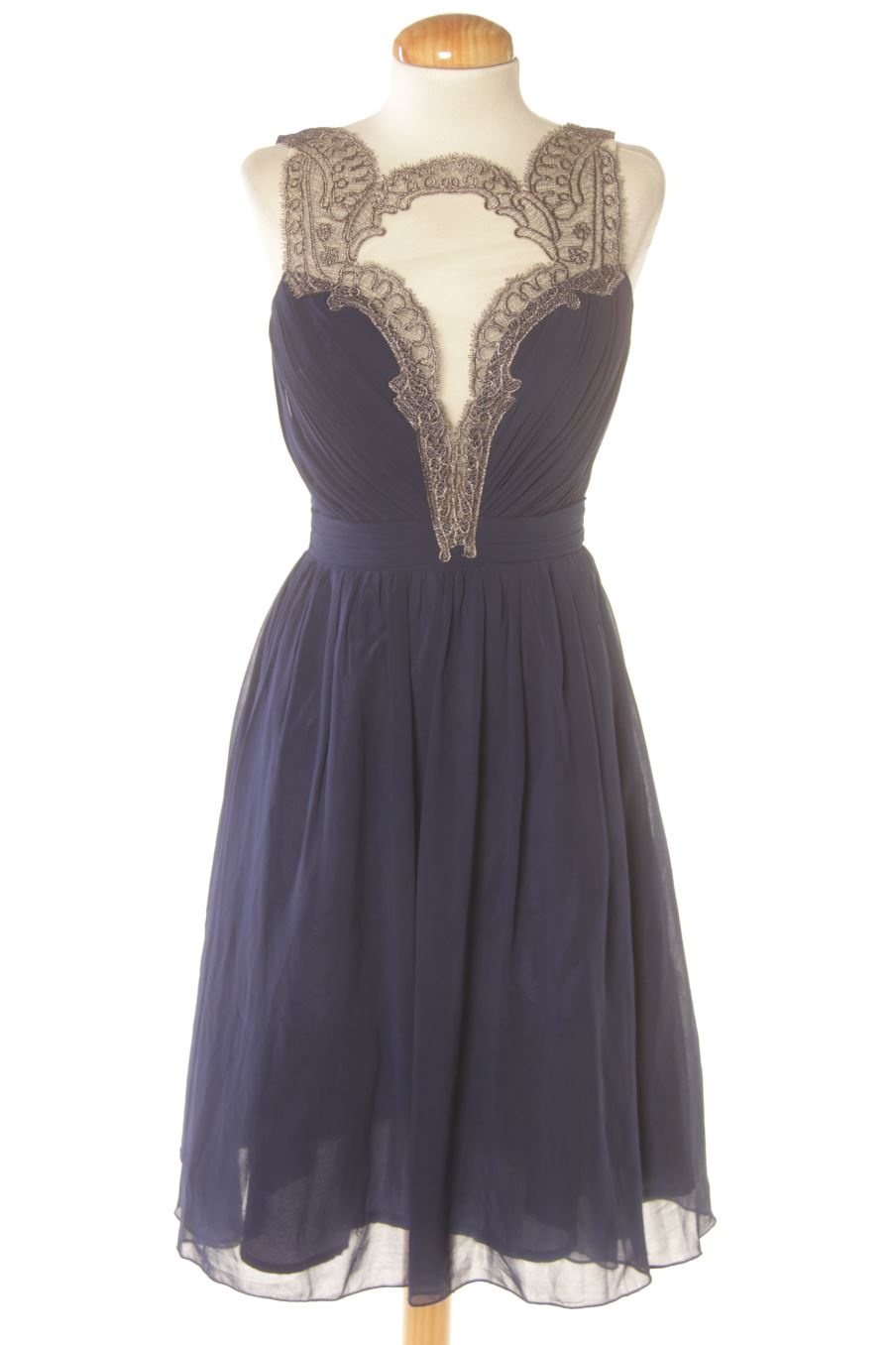 Vestido elegante de Little Mistress de la talla 36, de color azul marino