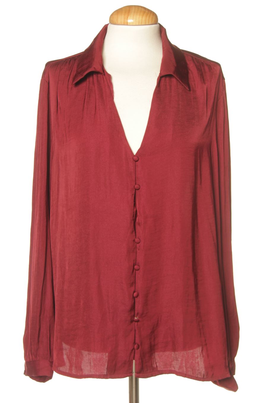 Camisa de Sfera de la talla XL, de color burdeos