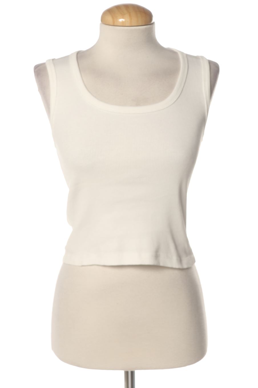 Camiseta sin mangas de Mango de la talla S, de color blanco