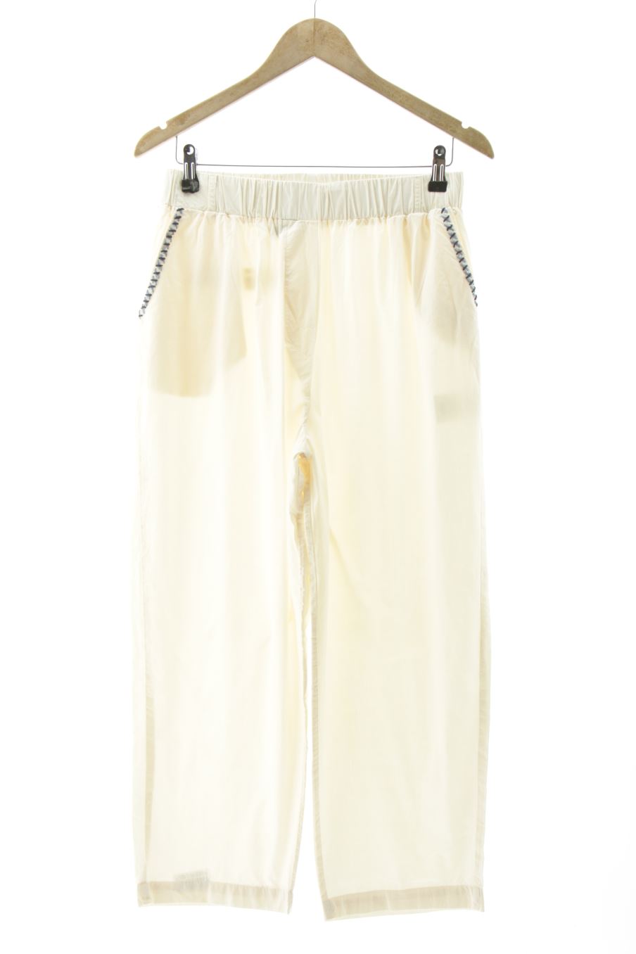 Pantalón Casual de STUDIO PARISIEN de la talla L, de color blanco