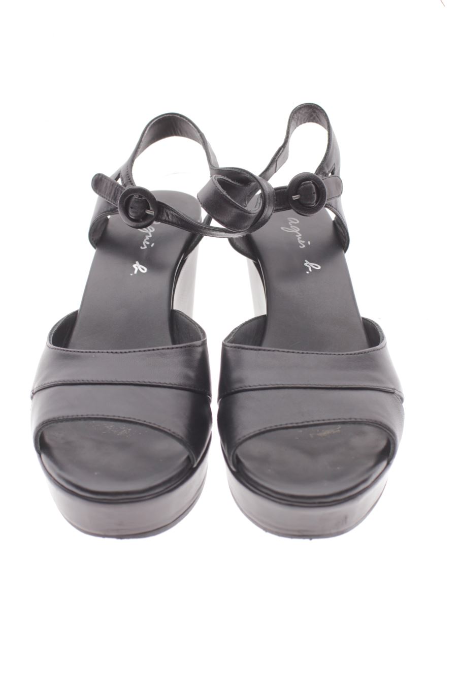 Plataformas de Agnès b. de la talla 38, de color negro de