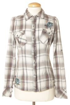 Chemise Femme Kaporal Modèle Velos – Taille S (36 FR) – 100% Coton – Occasion Très Bon État