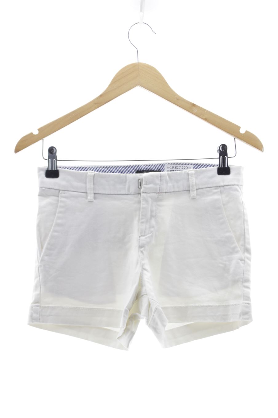 Pantaloni corti de Fórmula Joven de la talla 36, de color bianco