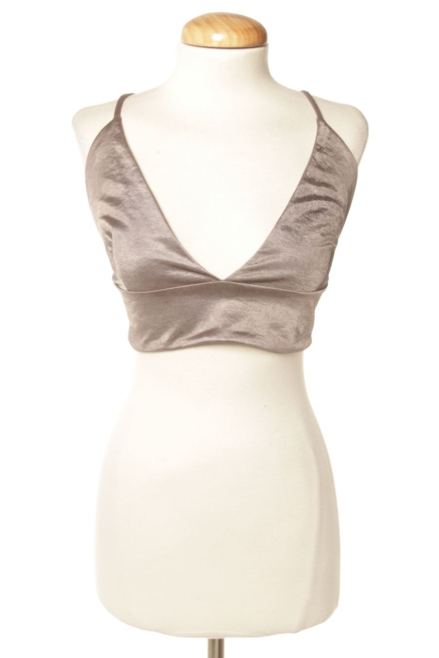 Top Zara de la taille M, de couleur gris