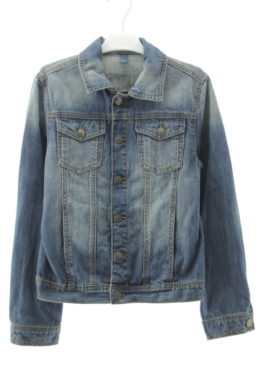 Cazadora de Benetton de la talla 10 años de denim de segunda mano