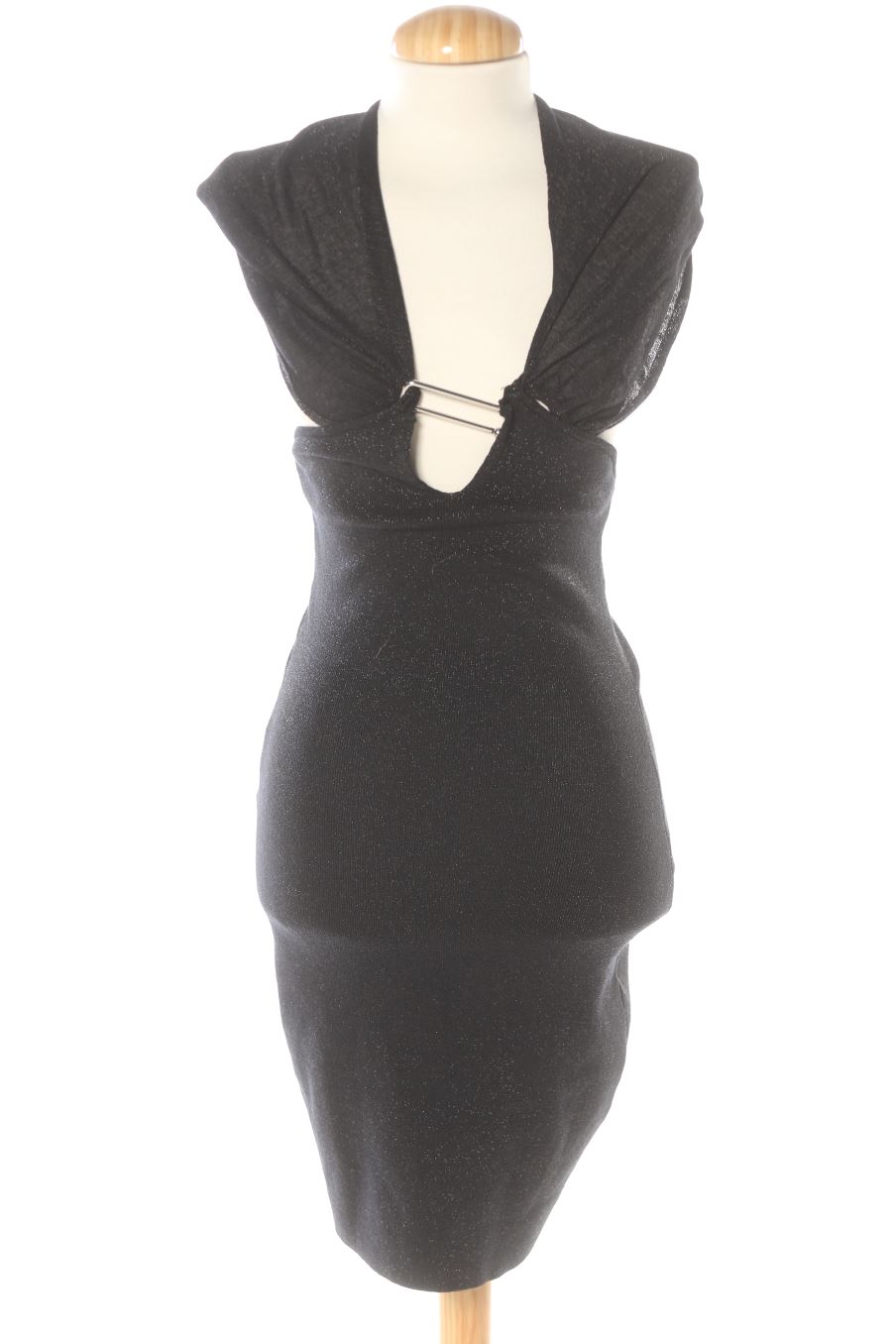 Robe casual Zara de la taille M, de couleur noir