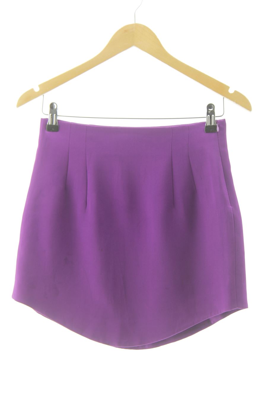 Falda de Zara de la talla S, de color morado