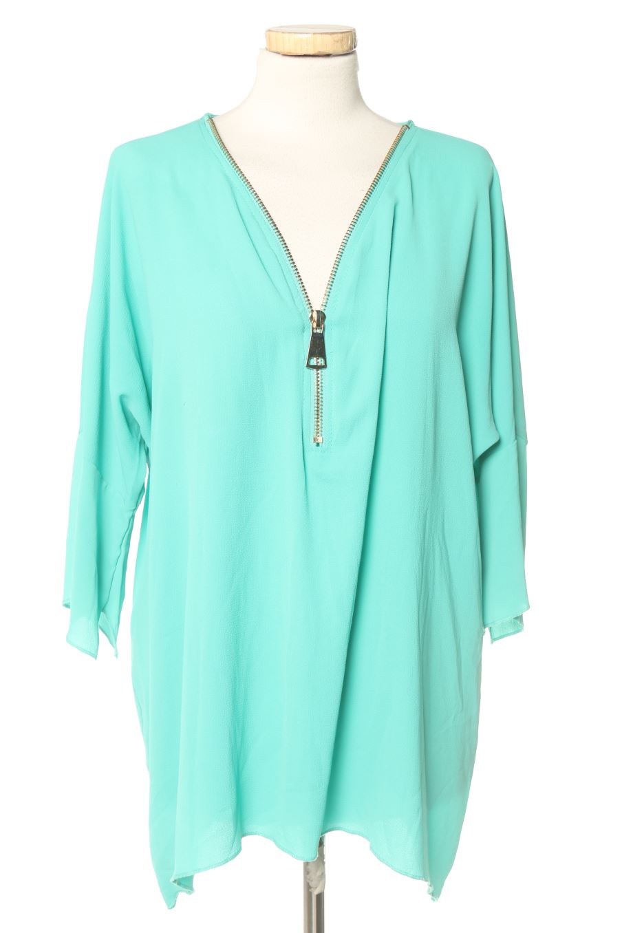 Blouse à manches courtes OCTOBER de la taille M, de couleur vert