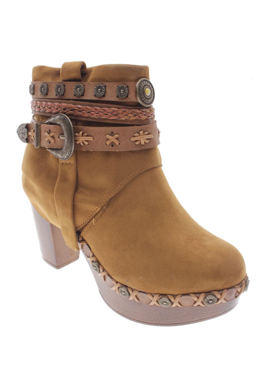 Botines de H&D de la talla 38, de color marrón de