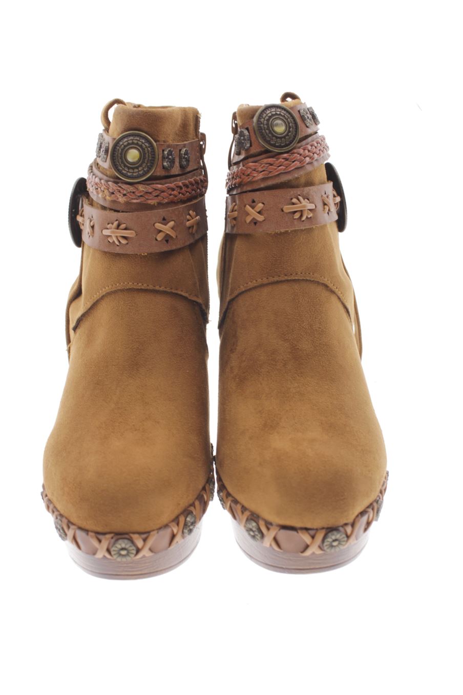 Botines de H&D de la talla 38, de color marrón de