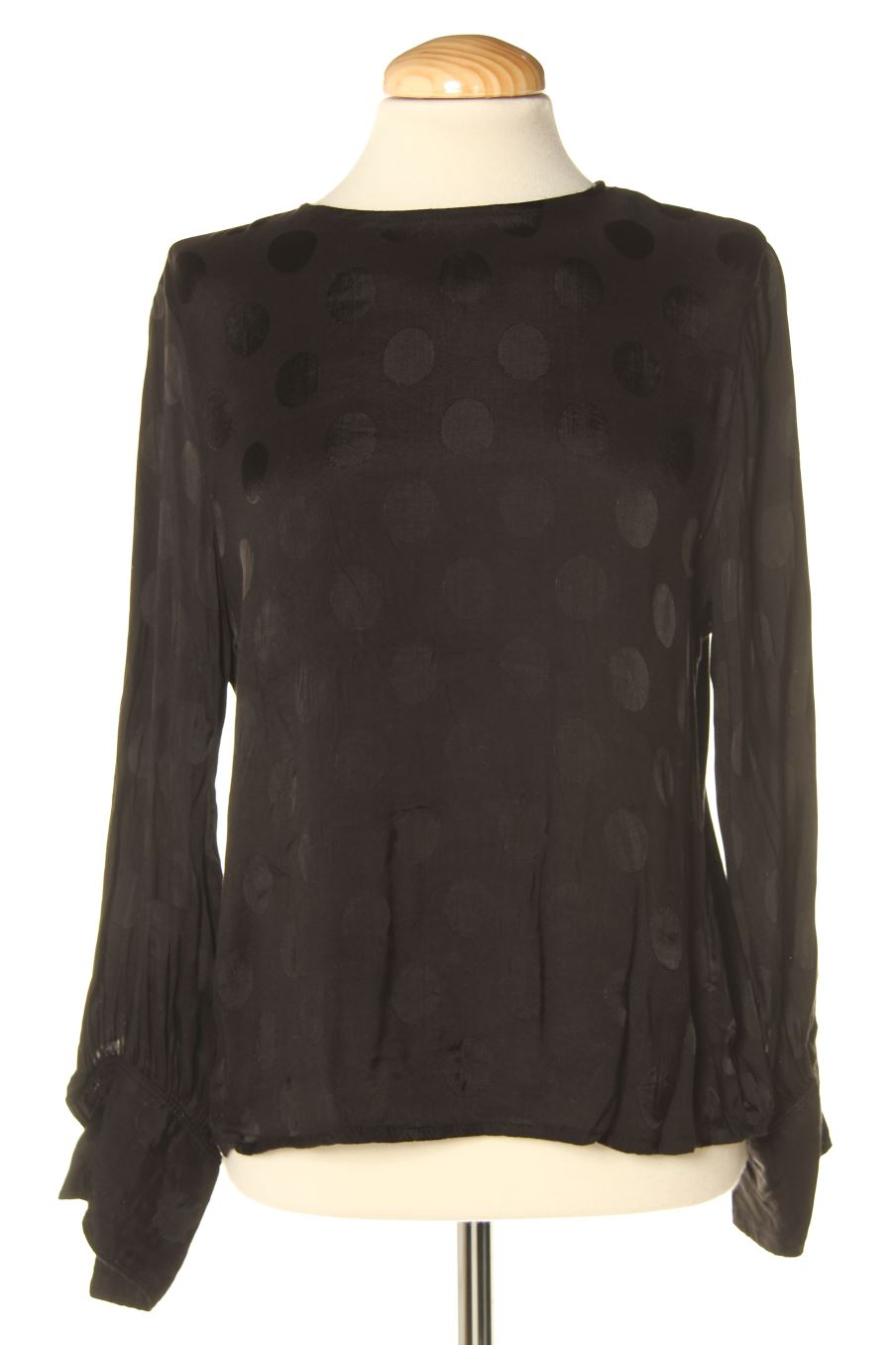 Langärmelige Bluse von Mango Größe XS, Farbe Schwarz, für
