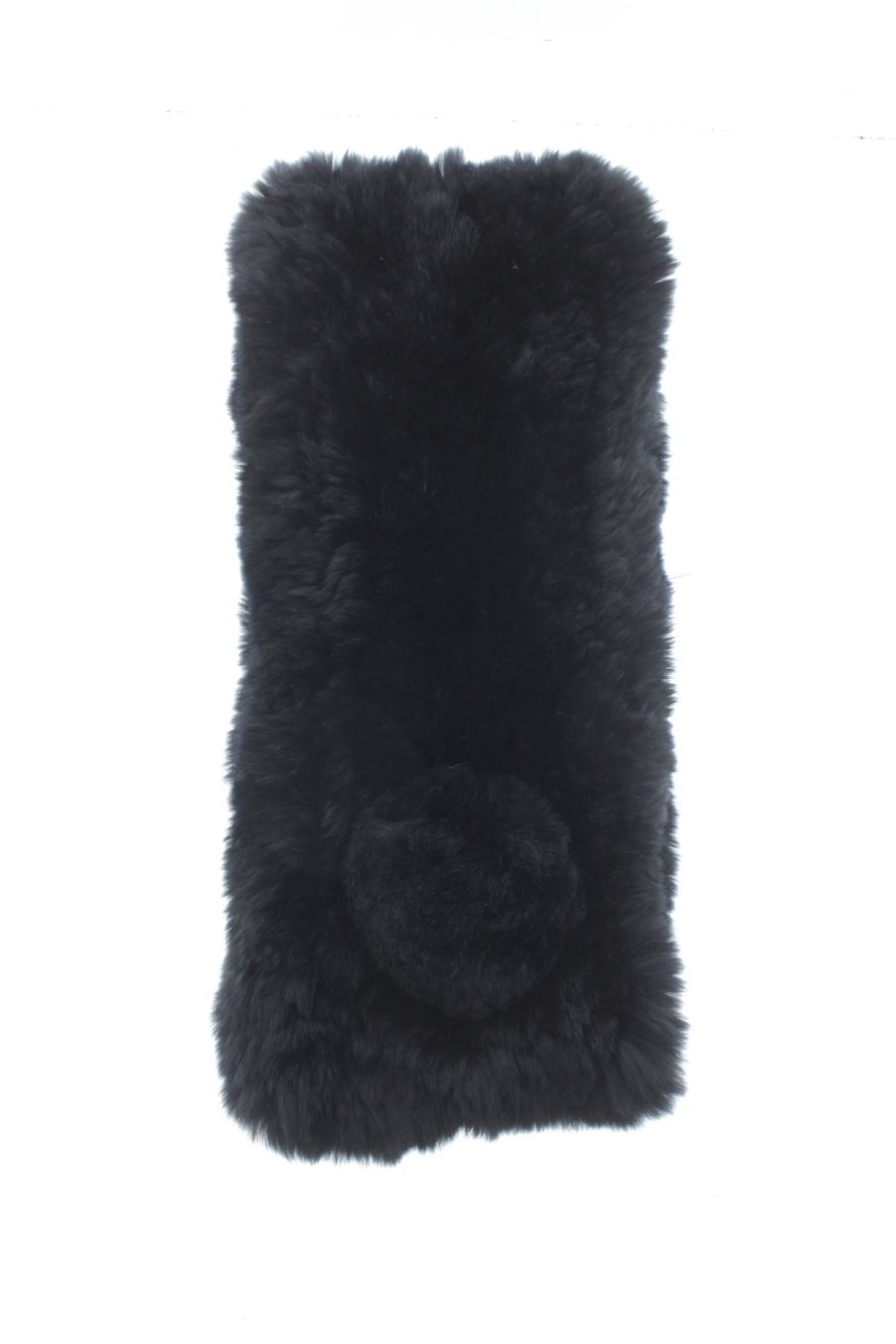 Cuello de PERCENTIL de la talla Única, de color negro de peletería