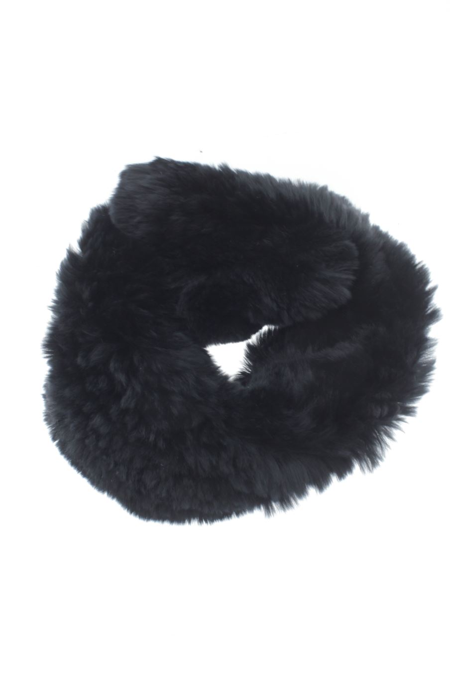Cuello de PERCENTIL de la talla Única, de color negro de peletería