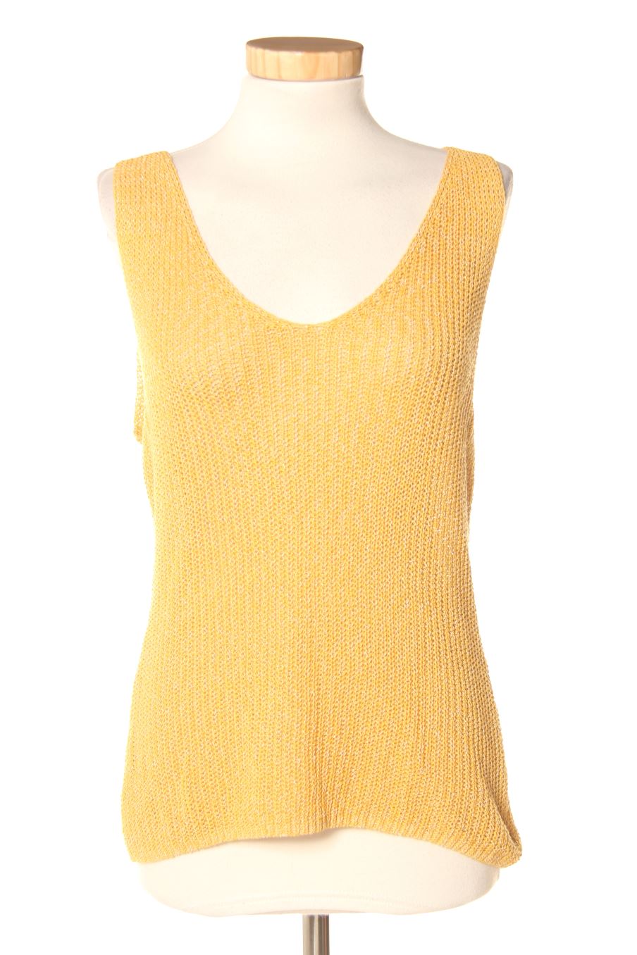 Top Caroll de la taille M, de couleur moutarde