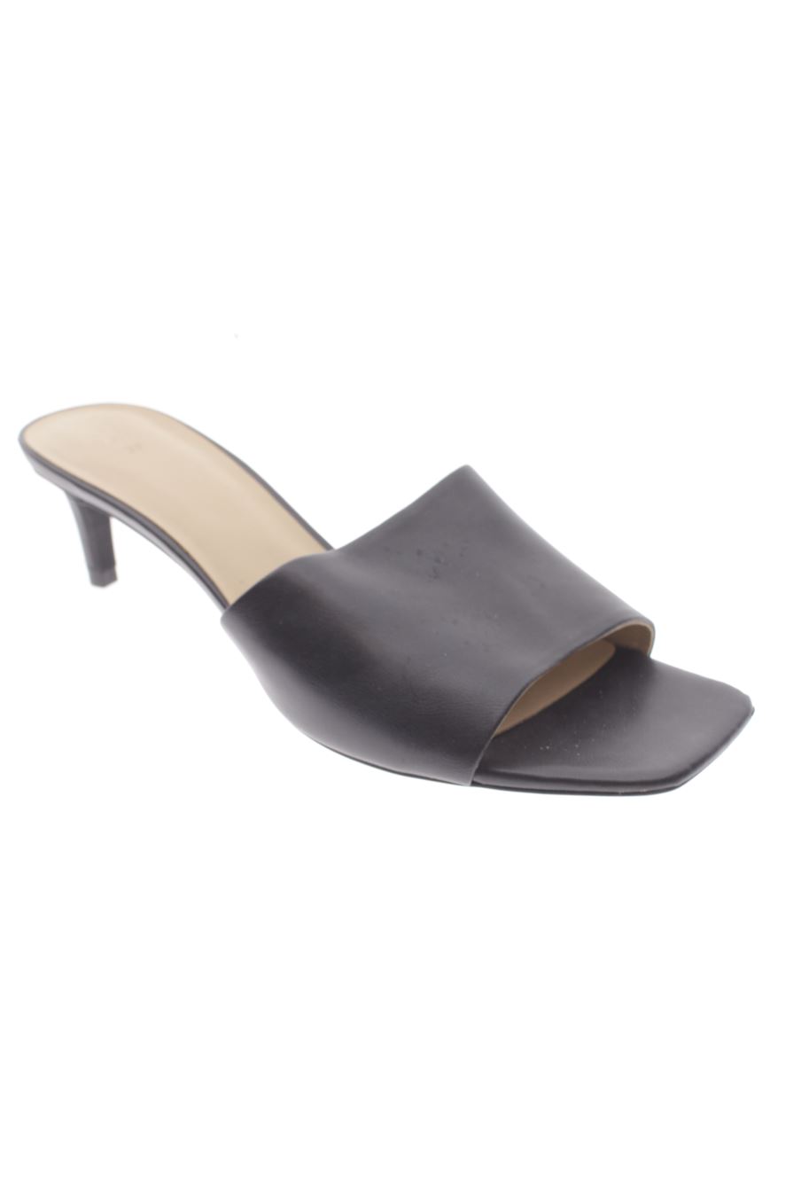 Sandalias tacon de H&M de la talla 39, de color negro de