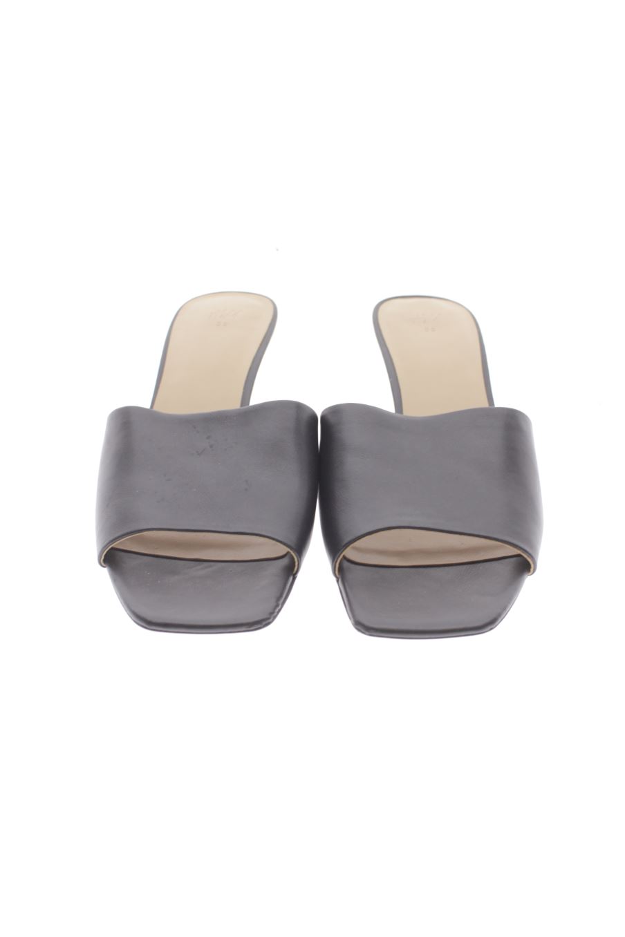 Sandalias tacon de H&M de la talla 39, de color negro de