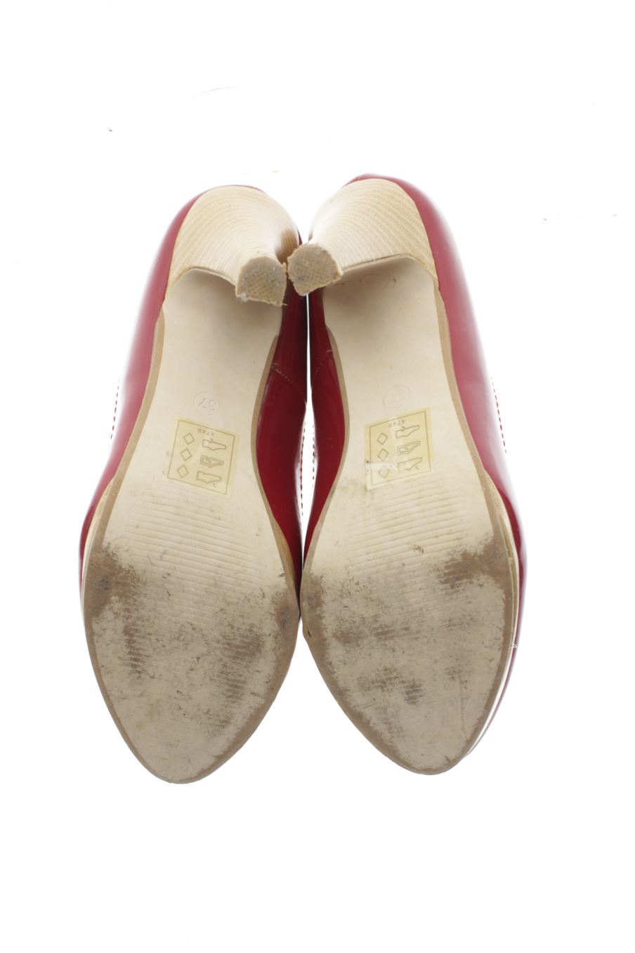 Zapatos de tacon de Gémo de la talla 37, de color rojo de