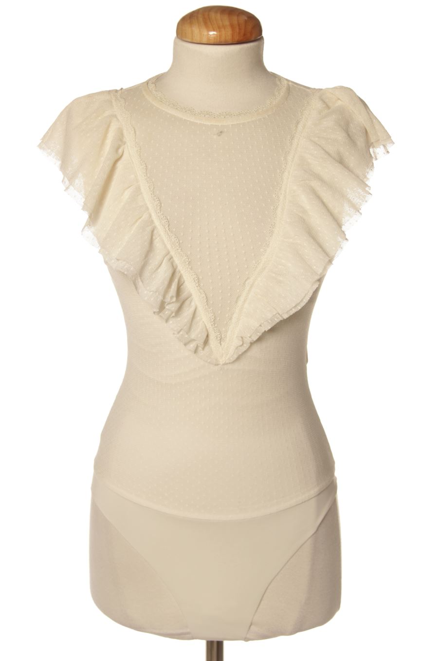 Body de Bershka de la talla XS, de color beige