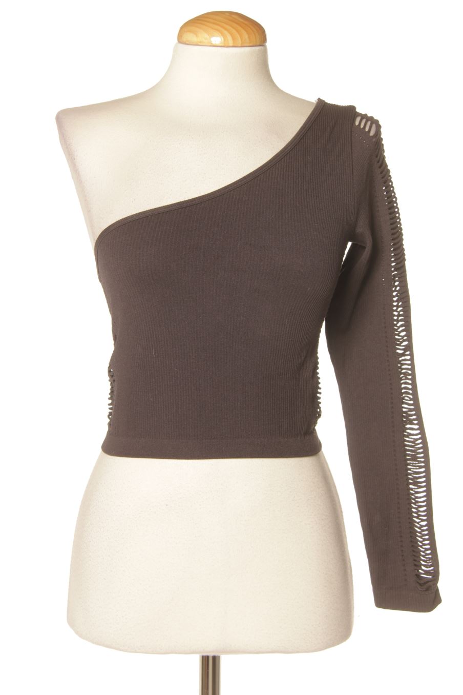 Top de Zara de la talla XS, de color negro