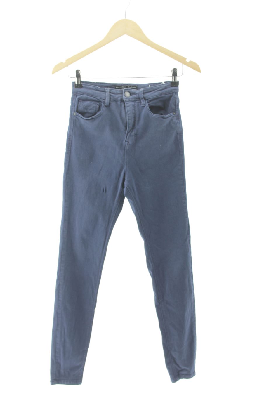 Pantalon Stradivarius de la taille 36, de couleur bleu marine