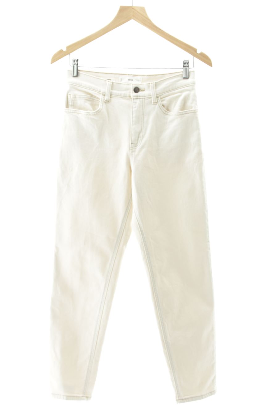Jeans de Mango de la talla 36, de color beige
