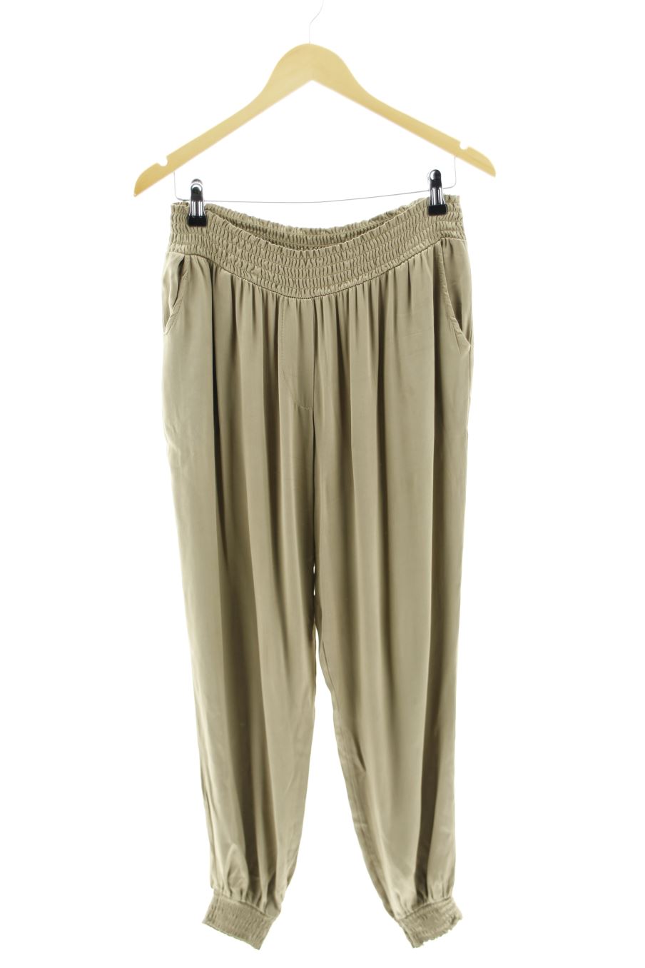 Pantalón Casual de Made in italy de la talla S, de color dorado