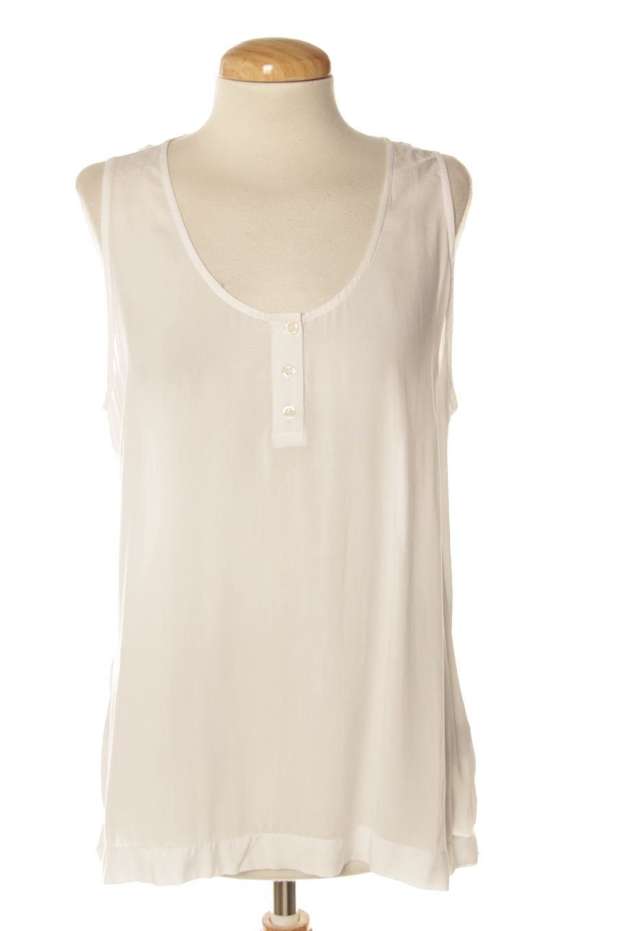 Top Benetton de la taille M, de couleur blanc