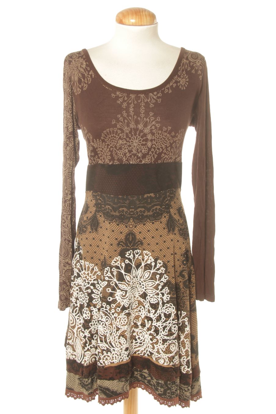 Robe casual Desigual de la taille M, de couleur marron