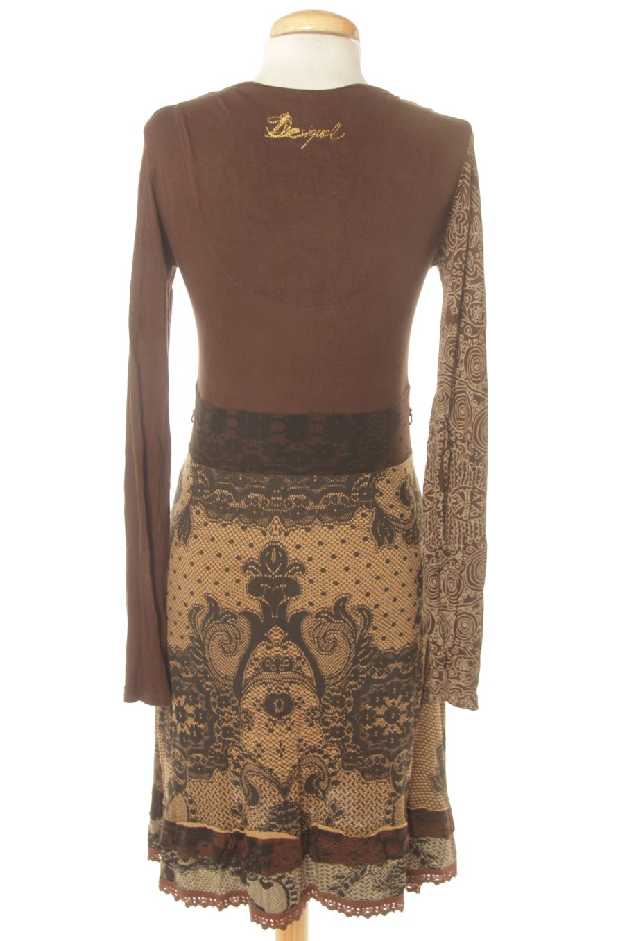Robe casual Desigual de la taille M, de couleur marron