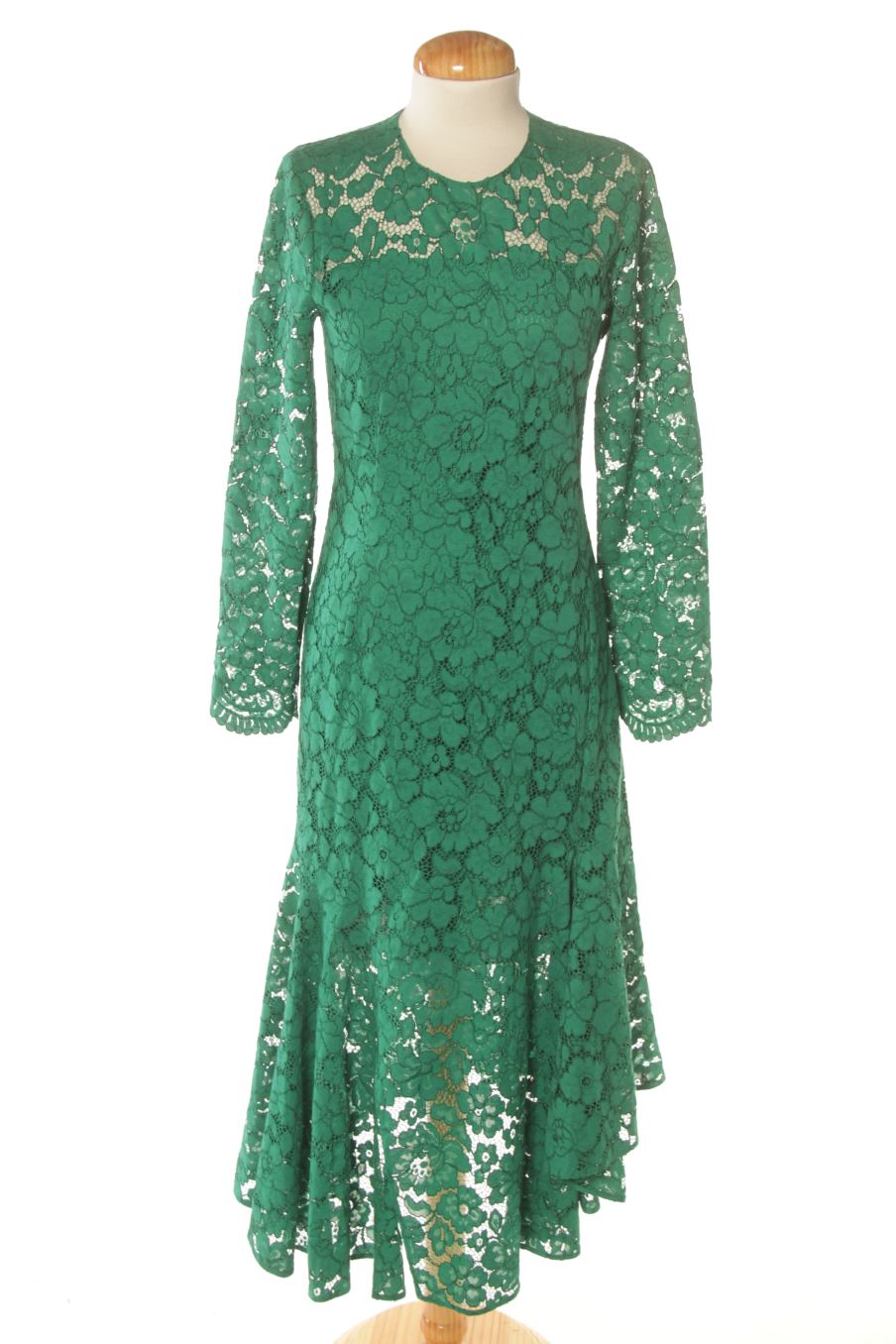 Vestido elegante de Carolina Herrera de la talla S, de color verde