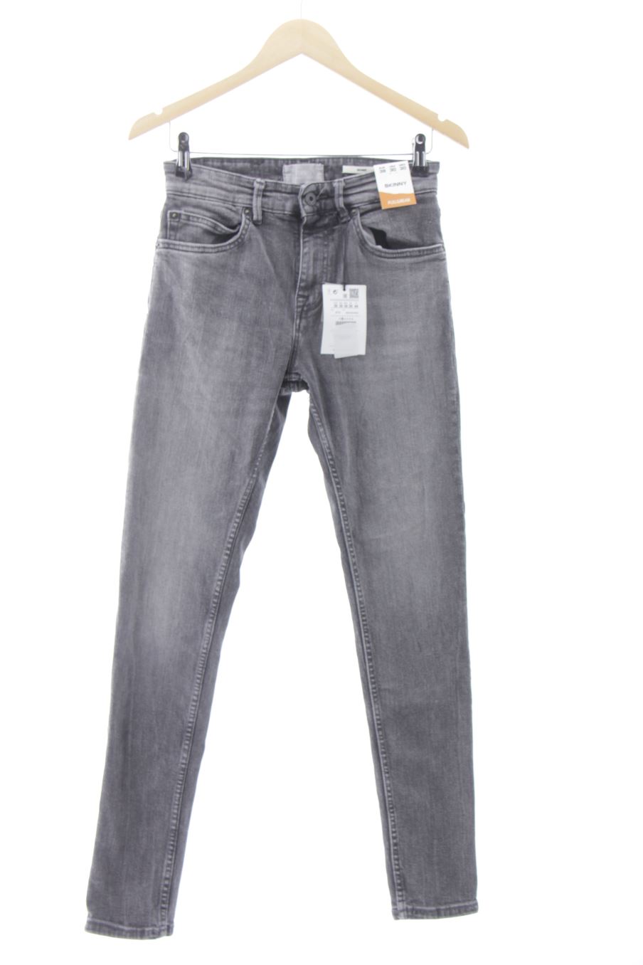 Jeans Pull & Bear de la taille 38, de couleur gris de denim