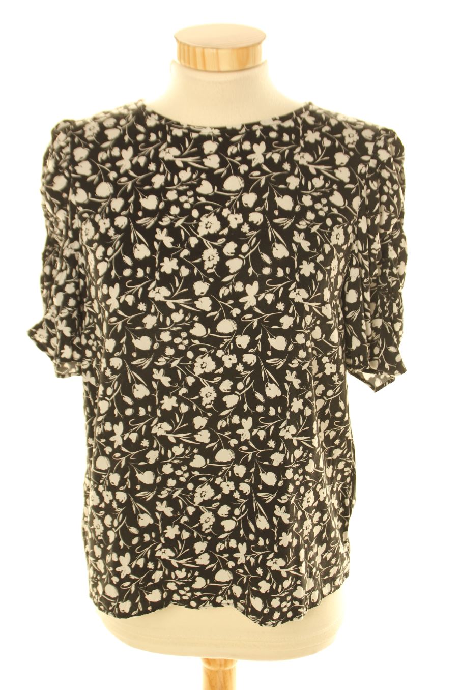 Blouse à manches courtes Naf Naf de la taille 38, de couleur noir