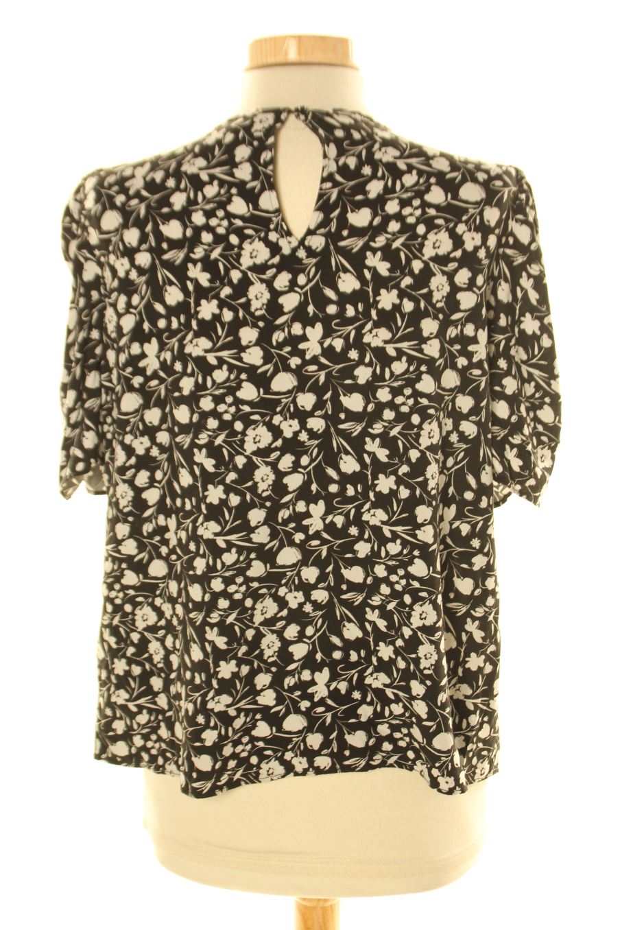 Blouse à manches courtes Naf Naf de la taille 38, de couleur noir