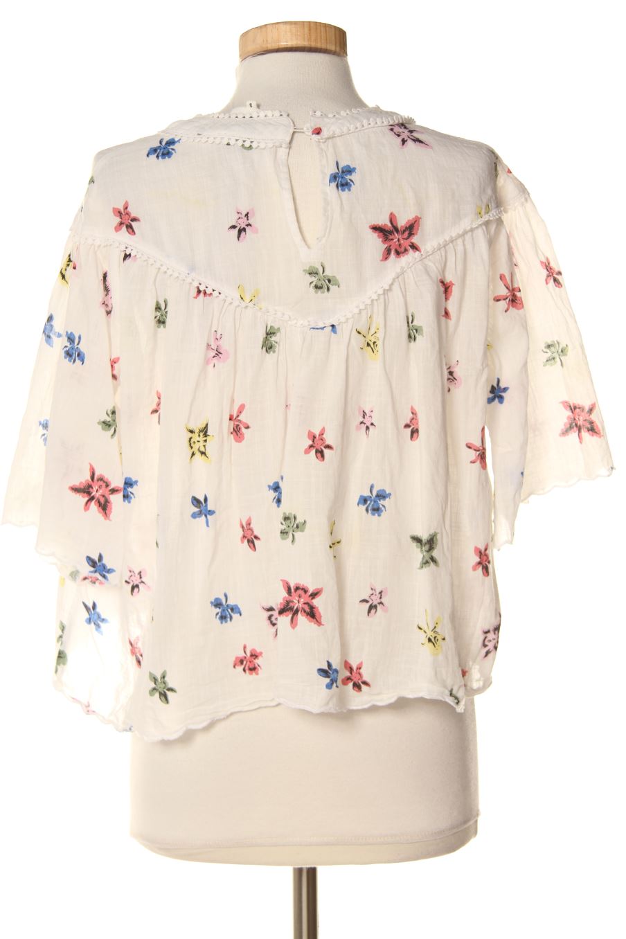 Blouse à manches courtes BIMBA Y LOLA de la taille S, de couleur blanc