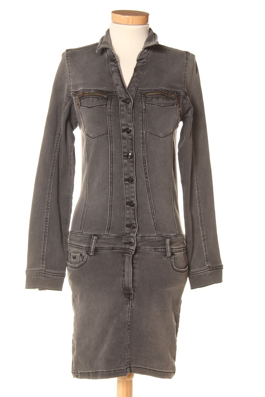 Robe casual Kaporal de la taille M, de couleur gris de denim