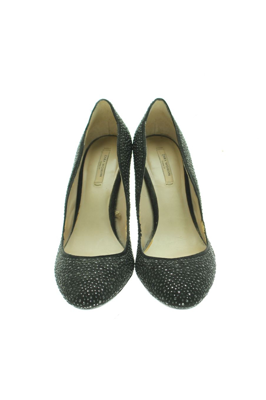 Zapatos de tacon de Zara de la talla 40, de color negro de