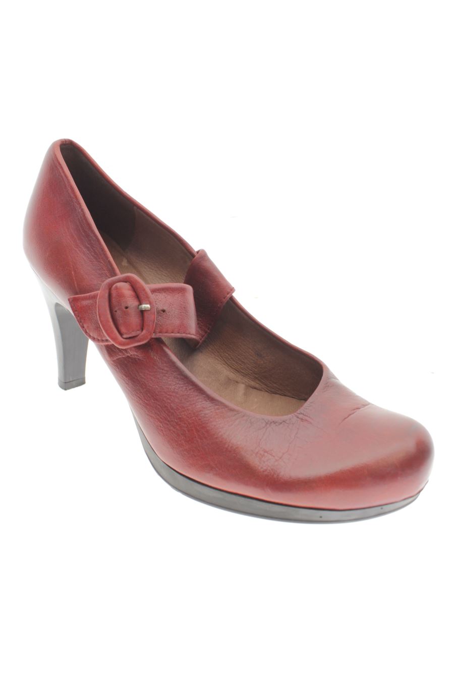 Zapatos de tacon de Hispanitas de la talla 39, de color burdeos de