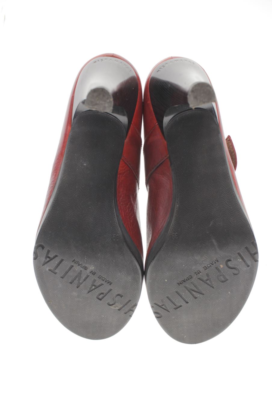 Zapatos de tacon de Hispanitas de la talla 39, de color burdeos de