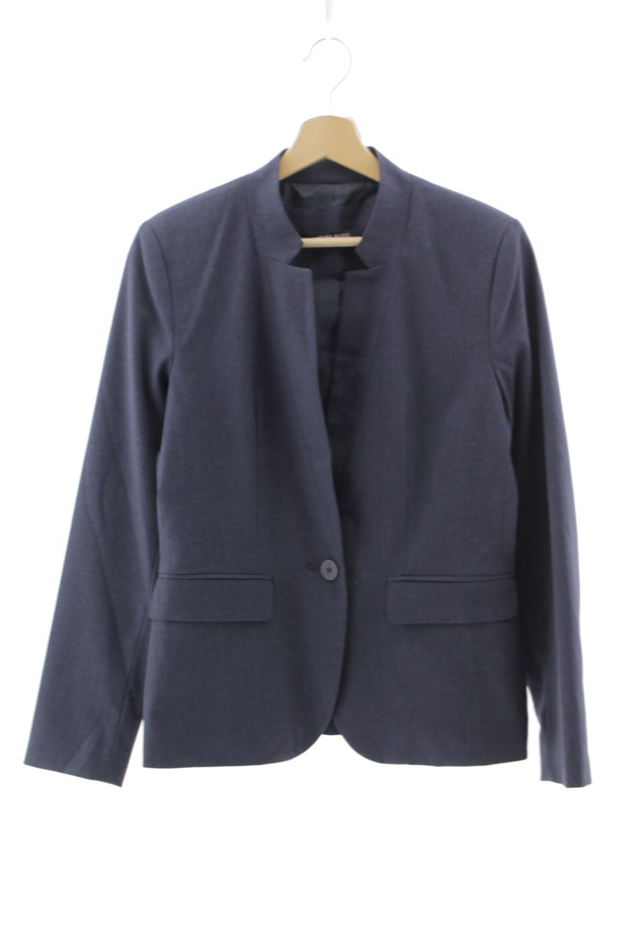 Traje de chaqueta de Zara de la talla 38, de color azul marino