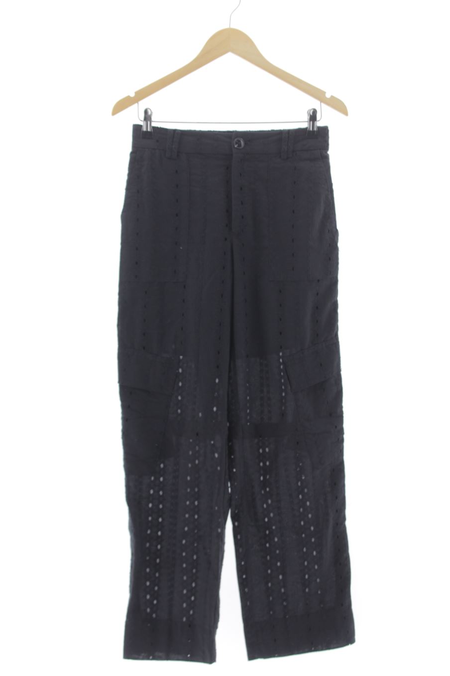 Pantalón de Mango de la talla 36, de color negro