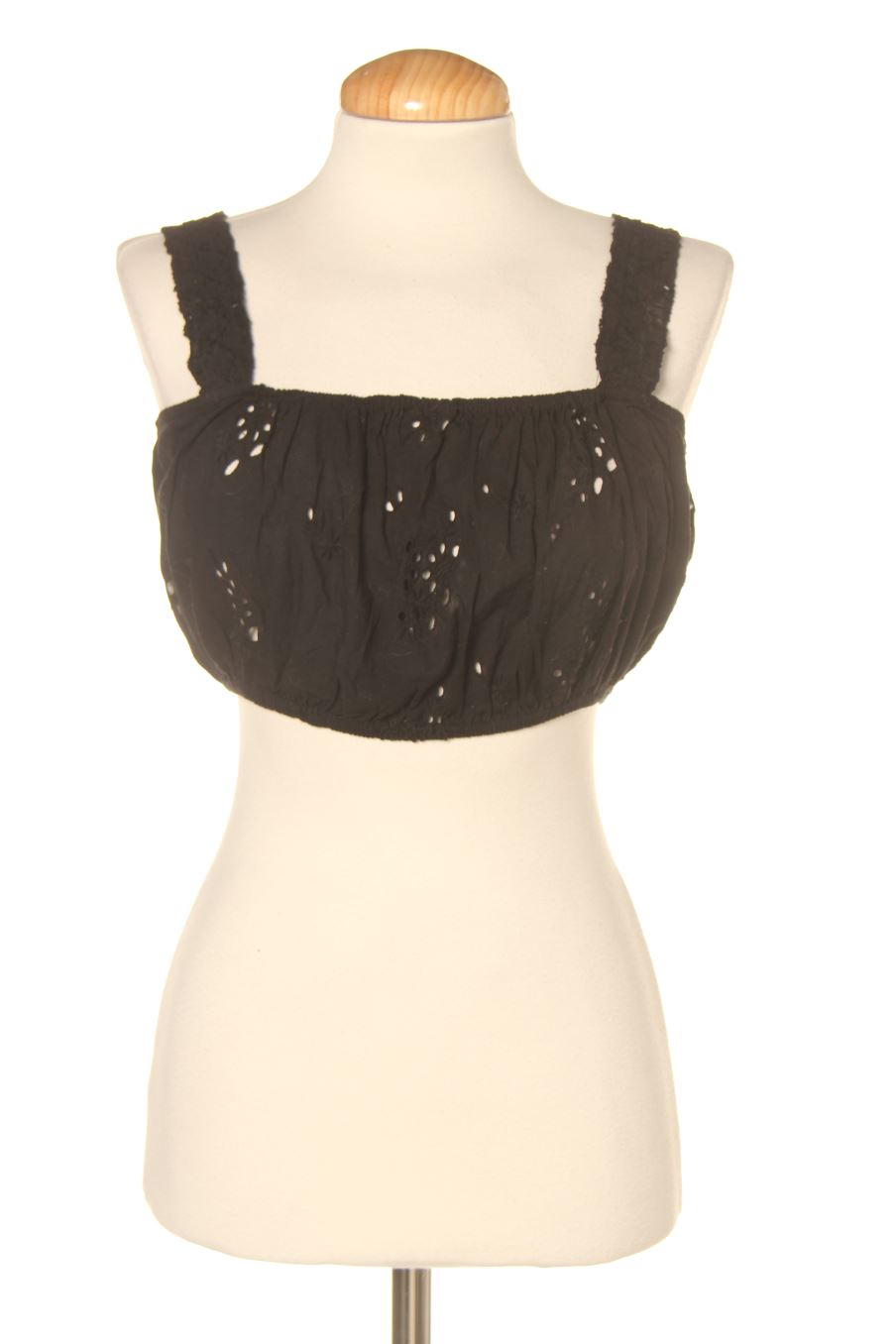 Top de Zara de la talla XS, de color negro