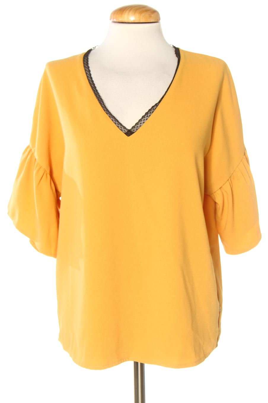 Blouse à manches courtes I.CODE de la taille L, de couleur jaune